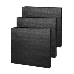 사각 블랙 쿠션 폴리에틸렌 폼 시트, 두께 2cm, 크기 20x20cm