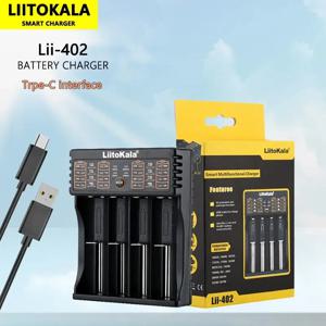 Liitokala Lii-402 18650 3.7V 3.2V 3.85V 26650 20700 14500 21700 25500 16340 1.2V NiMH 리튬 충전지 충전기