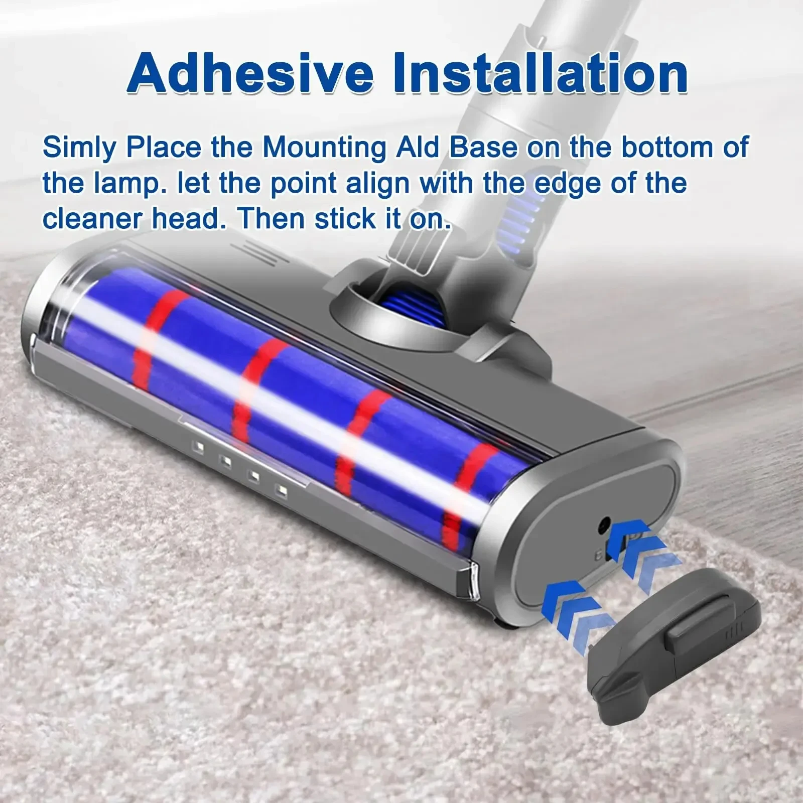 1PC 진공 청소기 먼지 디스플레이 LED 램프는 현미경 먼지 및 보이지 않는 애완 동물 헤어 진공 청소기 액세서리를 감지합니다 (배터리 없음)