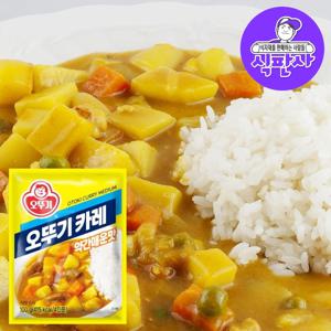 (식판사) 오뚜기 카레 약간매운맛 1kg x 1개 카레덮밥 카레라이스 영양만점 간식 어린이