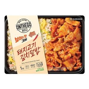 아워홈 온더고 돼지고기 김치덮밥 330g