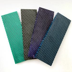 전자담배 수지 재료: 뱀피 무늬 벌집 모양 수지 시트 - DIY 나이프 핸들 제작 보드 액세서리, 120x40x8mm