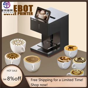 STLF JW EB-Pro 자동 잉크젯 커피 라떼 아트 및 카드 프린터 (카페, 호텔, 밀크티 가게용) - 식용 잉크 터치스크린 Wi-Fi