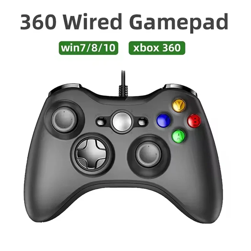 Xbox360 콘솔용 USB 유선 게임 컨트롤러 조이패드 윈도우 7/8/10 PC 조이스틱 컨트롤 게임패드 Xbox 360 액세서리