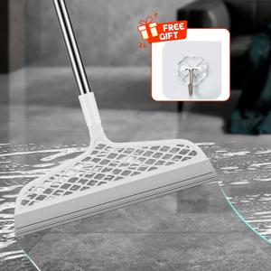실리콘 스크레이퍼 빗자루 매직 와이퍼 높은 장소 유리 와이퍼 바닥 걸레 가정용 접합 청소 빗자루 욕실 청소 물