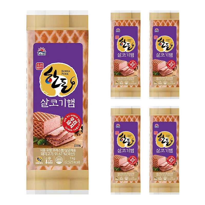 대림 한돈 살코기햄 1kg 5개