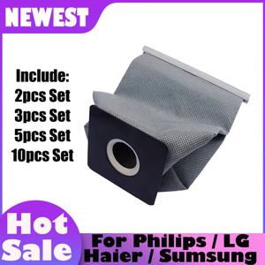삼성 진공 청소기 가방 재사용 가능한 11x10cm 용 Haier 용 LG 용 필립스 용 세척 가능한 범용 진공 청소기 천 먼지 봉투
