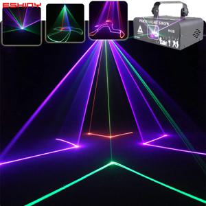 DM500 애니메이션 RGB 레이저 빔 라인 무대 디스코 라이트 DJ 파티 패턴 프로젝터 스캔 DMX 댄스 바 크리스마스 쇼 G21