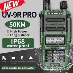 바오펑 UV-9R 프로 IP68 방수 무전기 듀얼 밴드 VHF UHF 장거리 UV-9R 플러스 휴대용 햄 양방향 무전기 (사냥용)
