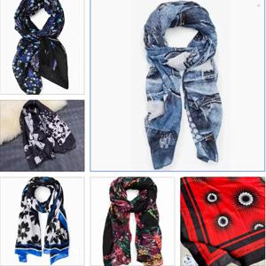 스페인에서 수입한 새로운 유행의 다채롭고 다용도로 활용 가능한 숄과 스카프, 해외 무역 원주문