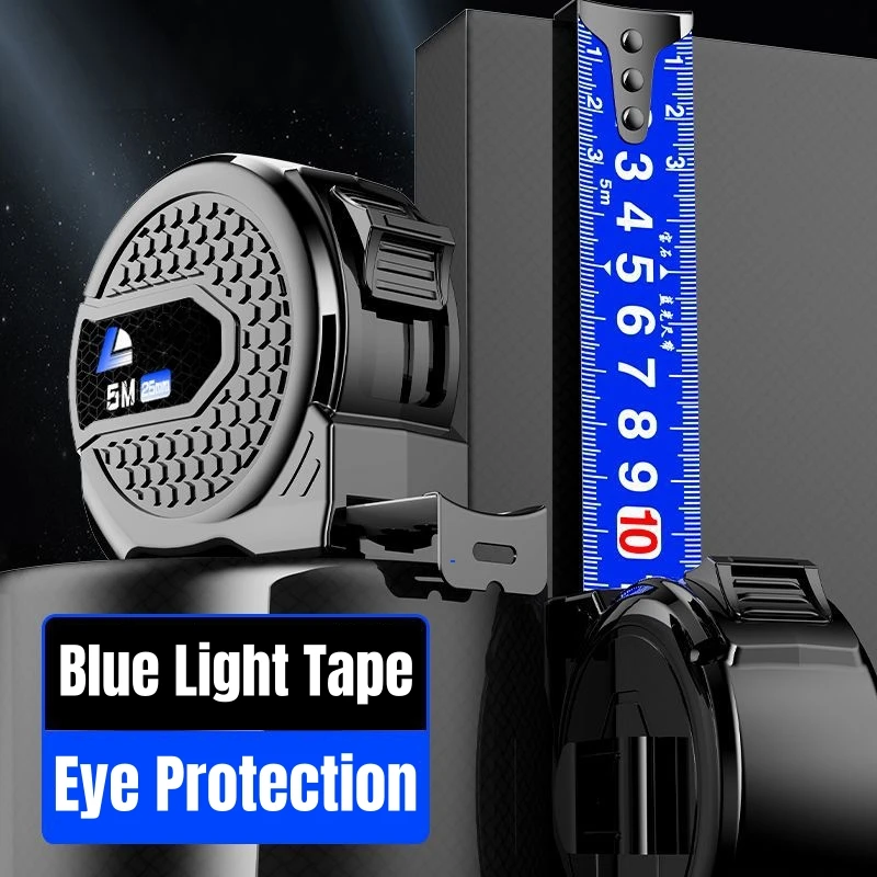 내마모성 강철 줄자, 개폐식 고정밀 측정 테이프, 레이저 잉크젯 코드 BoxRuler 측정 도구, 계량기 눈금자 줄자 5m 접착줄자10m 줄자7.5 강철줄자 미터법 3m5m7.5m10m 줄자