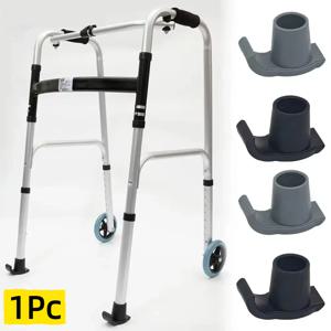 노인 보행 보조용 고무 발 패드 수술 후 보행기 장애인을위한 썰매 발 패드 노인 용품 25/28mm