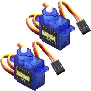 2개 세트 SG90 마이크로 서보 모터 세트 9g 90/180도 플라스틱 마운트 RC 자동차 비행기 아두이노 UNO DIY 키트 메탈 기어 없음