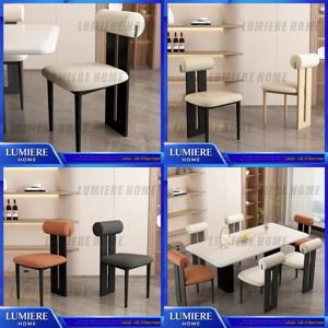 스칸디나비아 원목 식탁 의자 미니멀리스트 크림색 등받이 의자 가정용 호텔 화장대 빈티지 스타일