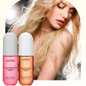코코넛 로즈 향수 스프레이 헤어 & 바디 프래그런스 미스트 2개, 신선하고 오래 지속되는 향수, 여행용 향수 스프레이