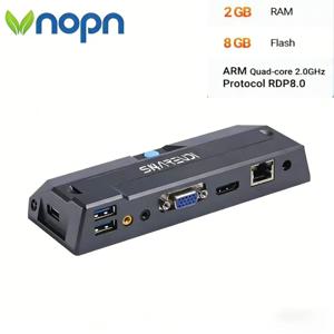 R1 Pro 쿼드 코어 2.0Ghz 제로 클라이언트 2G RAM 8G 플래시 Arm 1080p 씬 클라이언트 클라우드 터미널 가상 컴퓨터 프로토콜 HVDP/RDP8.1