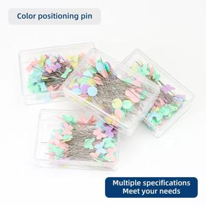 100PCS 핀 모양의 수동 포지셔닝 바늘-봉제, 자수, 패치 워크 고정 도구, 수제 DIY 액세서리
