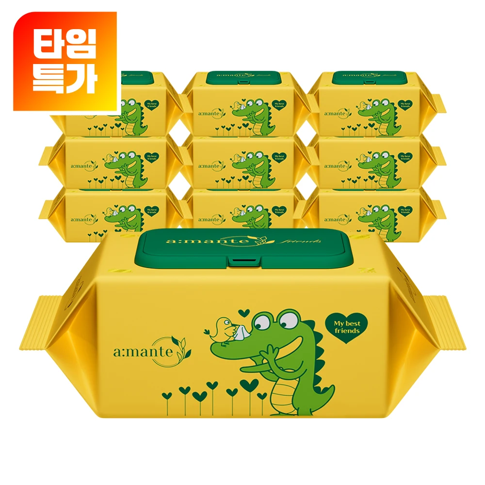 [신제품 출시기념 SALE / 25년10월 최신제조] 두꺼운 프리미엄 70평량 고평량 물티슈 70gsm 72매 10팩