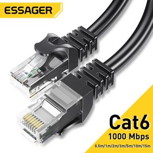 Essager-이더넷 케이블 Cat6 랜 케이블, UTP CAT 6 RJ 45 네트워크 케이블, 5m/10m/15m 패치 코드, 노트북 라우터 RJ45 네트워크 케이블