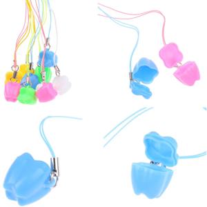 50Pcs 아기 치아 상자 치아 모양 어린이 우유 치아 보관 상자 어린이 아기 낙엽 치아 주최자 컨테이너 신생아 선물 상자