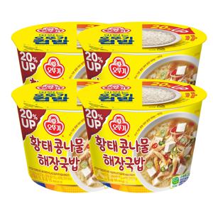 오뚜기컵밥 황태콩나물 해장국밥 301.5g 4개