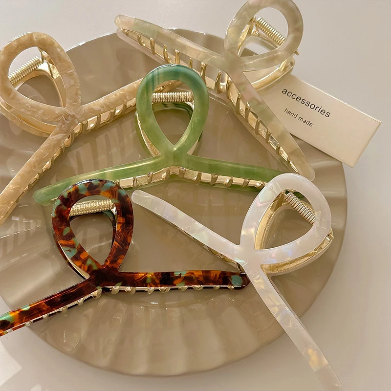 1/3/5개 메탈 집게핀, 여성용 헤어 클립, 대형 샤크 클립, 풍성한 헤어 볼륨, 패셔너블한 분위기, 헤어핀 헤어밴드