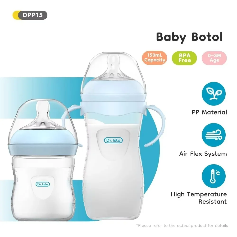 아기 PP 젖병 150/240/330ML 손잡이가 있는 신생아 젖병 우유병 수유용 젖병 신생아 수유용품 BPA 프리