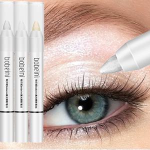 실버 하이라이터 펜, 매트 아이섀도우 스틱, 화이트 아이라이너 쉬머