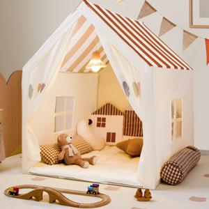 휴대용 접이식 어린이 텐트 실내외 게임 하우스 미니 비밀 기지 키즈 플레이하우스 간편 설치 실내외 놀이