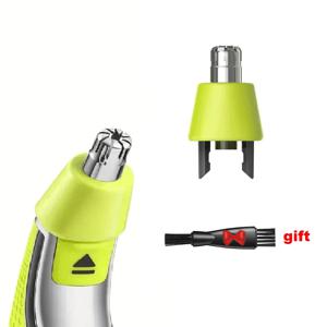 필립스 원 블레이드 & 원 블레이드 프로 면도기 코 헤어 트리머용 방수 듀얼 엣지 블레이드 교체 헤드 1개