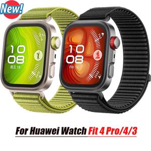 화웨이 워치핏 4 프로용 공식 나일론 스트랩, 화웨이 워치핏 3/4용 우븐 스포츠 스마트워치 손목 밴드