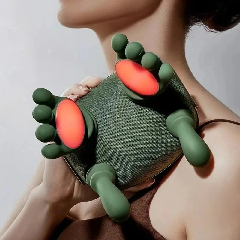 바이오닉 핑거 넥 숄더 마사지기 무선 목 경추 승모근 마사지 숄 브러시리스 모터 목 마사지기