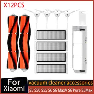 샤오미 미 로봇 청소기 1S, 로보락 E2 E3 E4 E5 S5 S4 S4 Max S5 Max S6 Pure S55 호환 필터, 메인 브러시, 사이드 브러시 부품