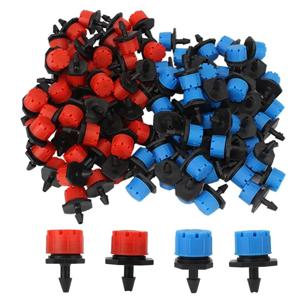 10/50개 조정 가능한 물방울 관개 스프링클러, 급수 시스템용 1/4'' 마이크로 드리퍼, 정원 식물용 이미터
