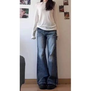 Y2k 청바지 바지 여성용 Shoujo 소녀 스타일 여성 데님 바지 저층 청바지 여성 봄 옷 Jean Coquette Jorts Baggy