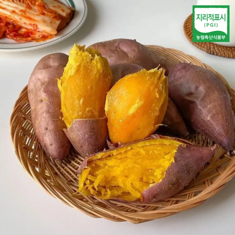 [푸디앤] 햇 꿀밤고구마 3kg ! 밤고구마와 호박고구마의 장점을 두루 갖춘 깨끗하게 세척한 베니하루카 rh구마