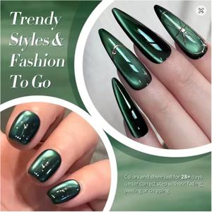 WS 1-24개 인터넷 셀럽 베스트셀러 랑싱허 시리즈 캣아이 글루 자이언트 디스플레이 화이트 글라스 비즈 캣아이 젤 네일 아트