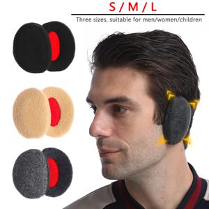 겨울용 솔리드 소프트 플러시 플리스 이어 커버 밴드리스 이어 워머 두꺼운 귀마개 방풍 귀 보호대 남녀 어린이용