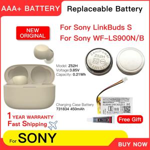 원래 731834   Sony LinkBuds S WFLS900N/B용 ZeniPower 1240 Z52H 3.85V 배터리 진정한 무선 이어버드 헤드폰 배터리 + 선물