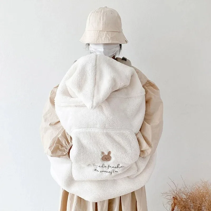 만화 곰 인형 아기 담요 유모차 방풍 담요 여행용 휴대용 따뜻한 아기 포대기 담요