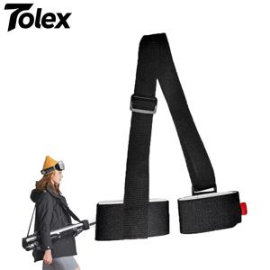 Tolex 스키 고정 스트랩 조절 가능한 어깨 스트랩 쿠션 처리된 패스너 테이프 스트랩 루프 성인 및 어린이용 스키 액세서리