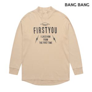 뱅뱅  반폴라 루즈핏 티셔츠 NTF663