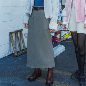 랩[정가 79,900] 카고 포켓 롱 스커트 AP4WSA63