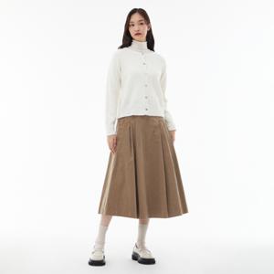 랩[정가 79,900] 코듀로이 쓰리턱 롱 스커트 AP4WSA64