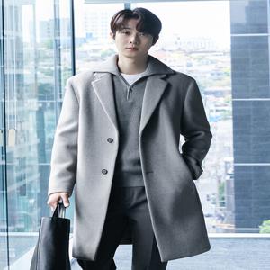 남성 투버튼 캐시미어 싱글 코트 EPE4CC1402