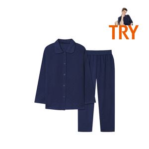 남자겨울잠옷세트 긴팔잠옷 9부 파자마 삼중직 잠옷선물