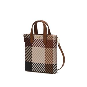 브라운 하우스체크 패턴 미니크로스백 DCWA5E501J