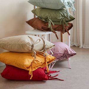 하멜 11COLOR 리본타이 린넨쿠션(솜포함)(50X50)