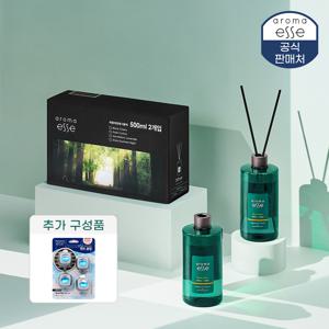 [정품] 아로마엣세 리드 디퓨저 500ml 2개 +벤트클립 4개입