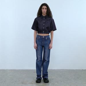 [오아이오아이컬렉션]데일리 세미 부츠컷 데님 팬츠 [BLUE]